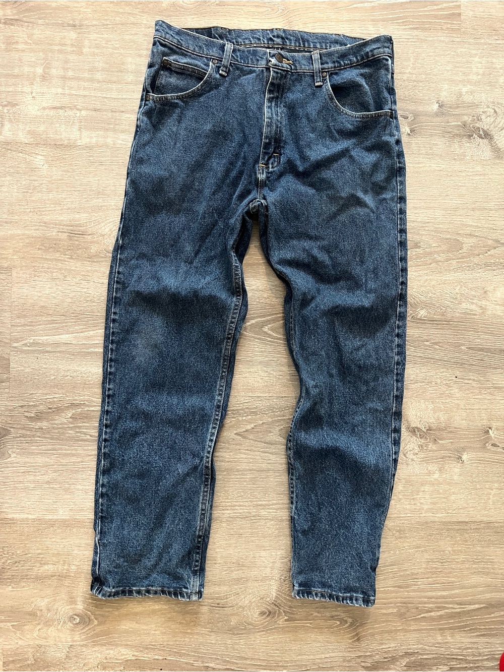 Wrangler Men's Dark Blue Bootcut Jeans